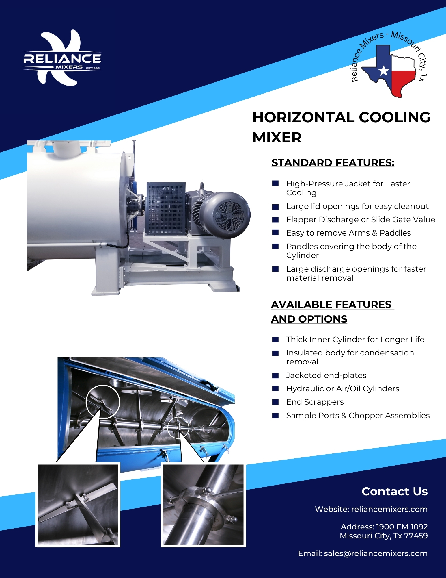 Horizontal Cooling Mixer